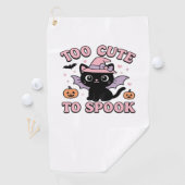 Te Schattige om spook – Halloween Cat Edition Clas Golfhanddoek (Insitu)