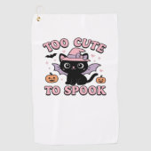 Te Schattige om spook – Halloween Cat Edition Clas Golfhanddoek (Voorkant)
