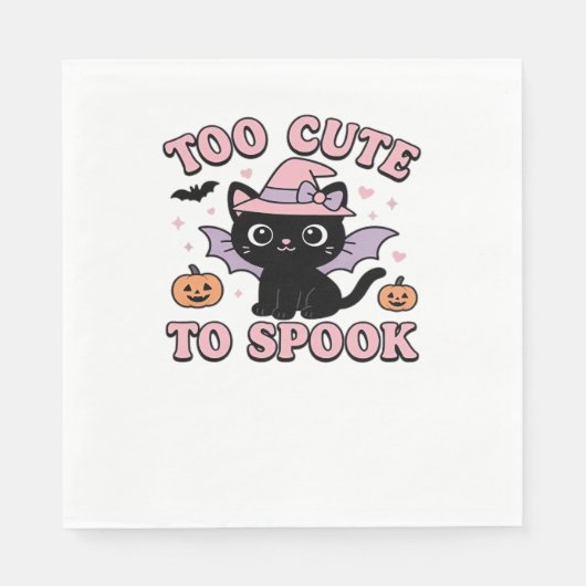Te Schattige om spook – Halloween Cat Edition Clas Servet (Voorkant)