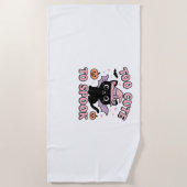 Te Schattige om spook – Halloween Cat Edition Clas Strandlaken (Voorkant)