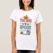 Te Schattige om spook - Kawaii Pastel Halloween T-shirt (Voorkant)