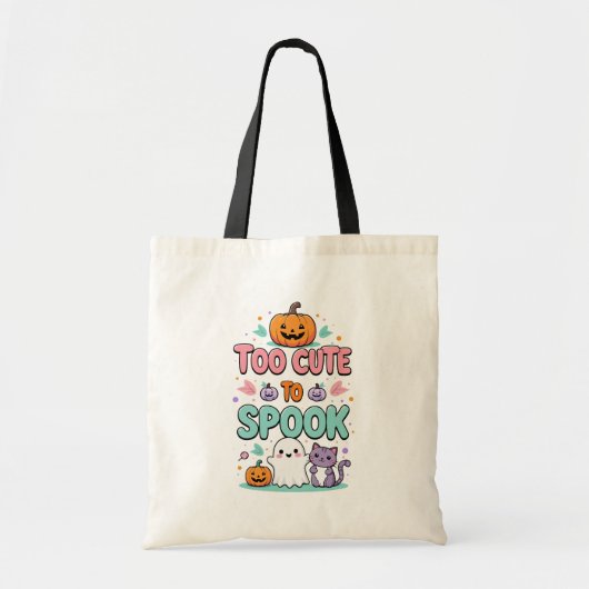 Te Schattige om spook - Kawaii Pastel Halloween Tote Bag (Voorkant)