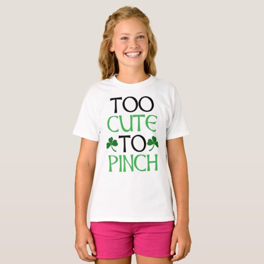 Te Schattige om St. Patrick's Day T-shirt te pakke (Voorkant volledig)