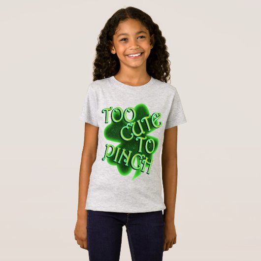 Te Schattige om St. Patrick's Day te pakken T-shirt (Voorkant volledig)