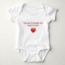 Te Schattige om te hanteren - Baby Bodysuit