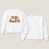 Te Schattige om te hanteren - Schattig Puppy Carto (Voorkant /achterkant)