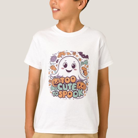 Te Schattige om te spook, een lieve spookachtige g T-shirt (Voorkant)