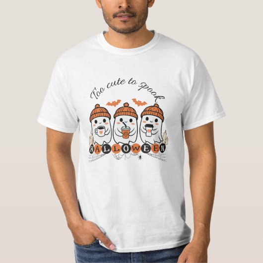Te Schattige om te spook Halloween T-Shirt - Gezel (Voorkant)