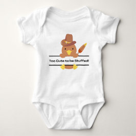 Te Schattige om vol te zitten! Little Turkey Thank Romper