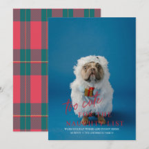 Te Schattige voor de Naughty List Pet Photo Holida