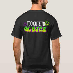 Te Schattige voor gluten - glutenvrije donkere T - T-shirt