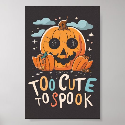 Te Schattige voor Spook: een Halloween Poster (Voorkant)