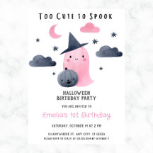 Te Schattige voor Spook Girl Halloween 1st Birthda