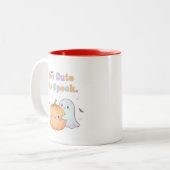 Te Schattige voor Spook Mok - Halloween Coffee Cup (Voorkant links)