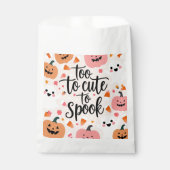 Te Schattige voor Spook | Pastel Halloween Bedankzakje (Voorkant)