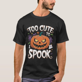 Te Schattige voor Spook Pumpkin Design T-shirt