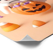 Te Schattige voor Spook – Schattig Ghost Poster (Hoek)