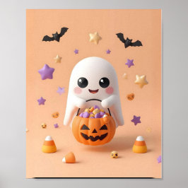 Te Schattige voor Spook – Schattig Ghost Poster