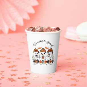 Te Schattige voor Spooky Halloween Paper Cup gez Papieren Bekers
