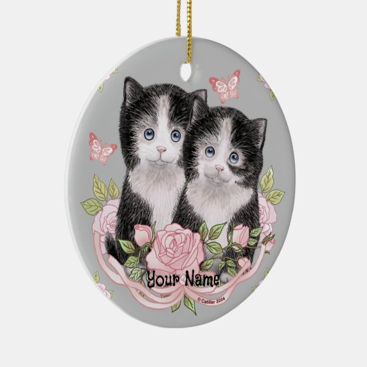 Te Schattigee Kittens kat ornament (Rechts)