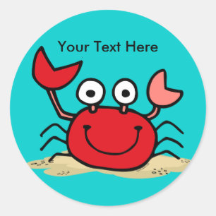 Te Schattigee Krab Custom Sticker