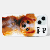 Te Schattigee puppy Case-Mate iPhone Case (Achterkant (horizontaal))
