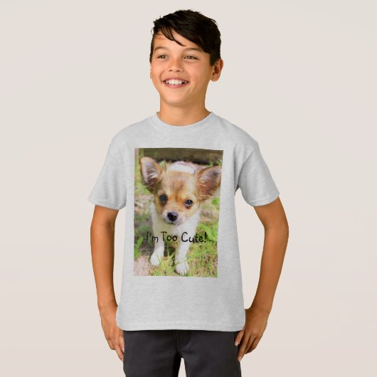 Te Schattigee puppy T-shirt (Voorkant volledig)