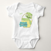 Te Schattigee schildpad gepersonaliseerd Romper (Voorkant)