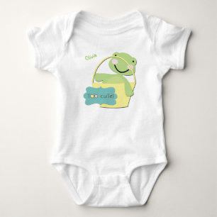 Te Schattigee schildpad gepersonaliseerd Romper