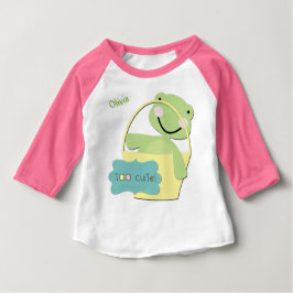 Te Schattigee schildpad gepersonaliseerd Romper