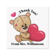 Te Schattigee teddybeer Dank u / etc. - Zie terug!