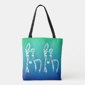 Te Schattigee witte Italiaanse windhonden Tote Bag (Achterkant)