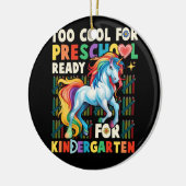 te school voor kleuterschool eerste dag van keramisch ornament (Links)