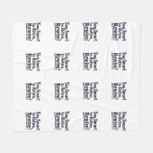 Te slim om met pensioen te gaan, rewire fleece deken (Voorkant (Horizontaal))