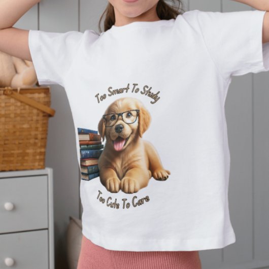 Te slim om te Schattige om te studeren T-shirt