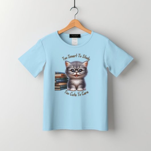 Te slim om te Schattige te studeren om kitten te v T-shirt