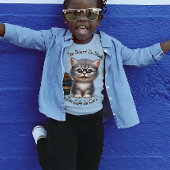 Te slim om te Schattige te studeren om kitten te v T-shirt