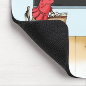 "Te slim" Rat Mousepad Muismat (Hoek)