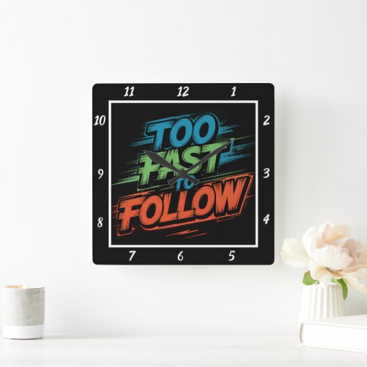 Te snel om de grafiek te volgen vierkante klok (Huis)