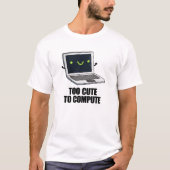 Te snel om te berekenen hoe grappige notebookcompu t-shirt (Voorkant)