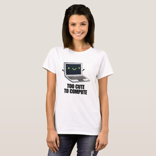 Te snel om te berekenen hoe grappige notebookcompu t-shirt (Voorkant volledig)