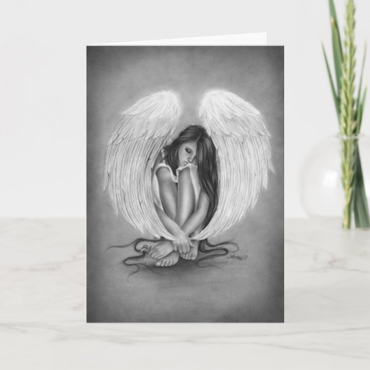 Te snel weg Angel Wenskaart Kaart (Voorkant)