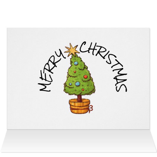 Te snelle kerstkaart (Binnen Horizontaal (Boven))