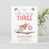 Te snelle uitnodiging van de Dagen | 3e verjaardag (Staand voorkant)