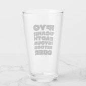 Te Sober Bold Pintglas Glas (Achterkant)