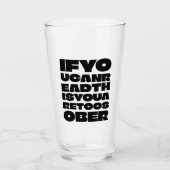 Te Sober Bold Pintglas Glas (Voorkant)