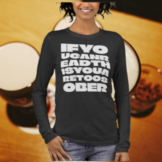 Te sober Shirt met lange mouwen