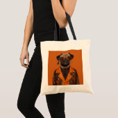 Te spookachtig om met Pug om te gaan Tote Bag (Voorkant (product))