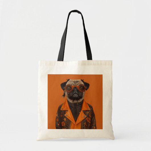 Te spookachtig om met Pug om te gaan Tote Bag (Voorkant)