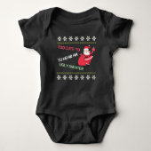 Te stom om een Ugly Sweater Baby Bodysuit te Draag (Voorkant)